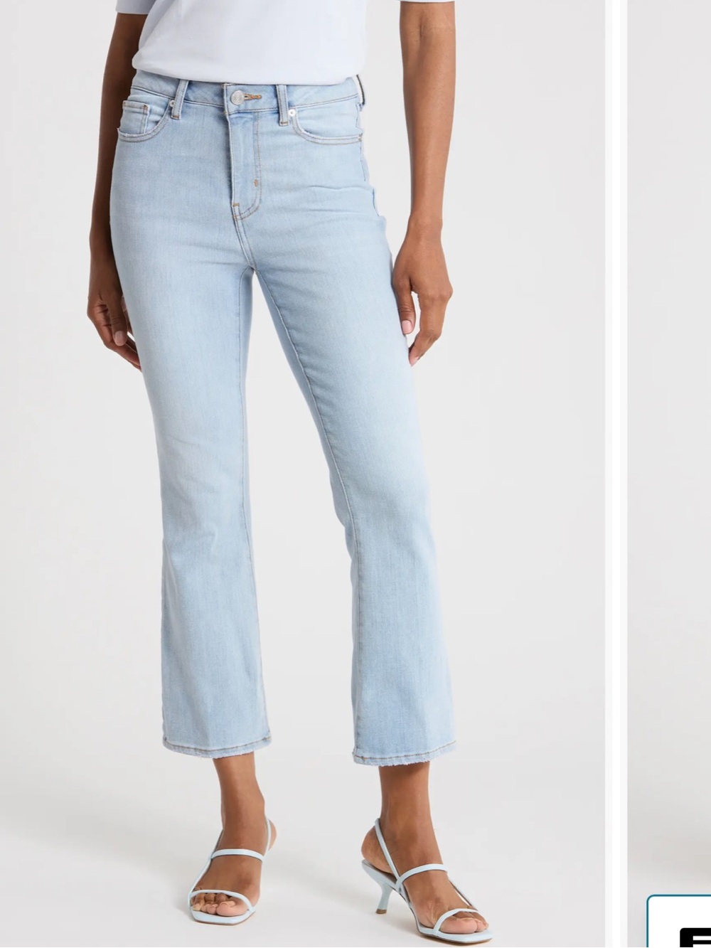 Frame le crop mini boot jeans